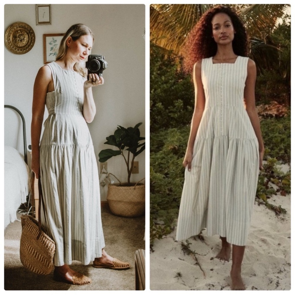Doen Striped Midi Dress